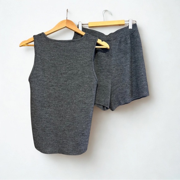 🩶 Zara Ribbed Knit 2-Piece Set – Size L - Picture 10 of 12